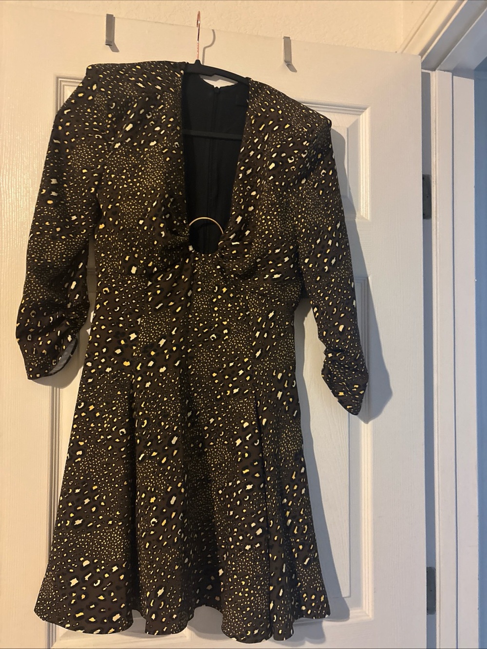Versace Printed Ring-Front Dress